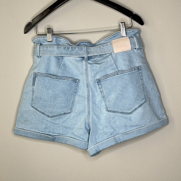 PAIGE Pleated Carly Short w/Detachable Belt in Kokomo Women's Size 31 NWT! - Picture 5 of 13